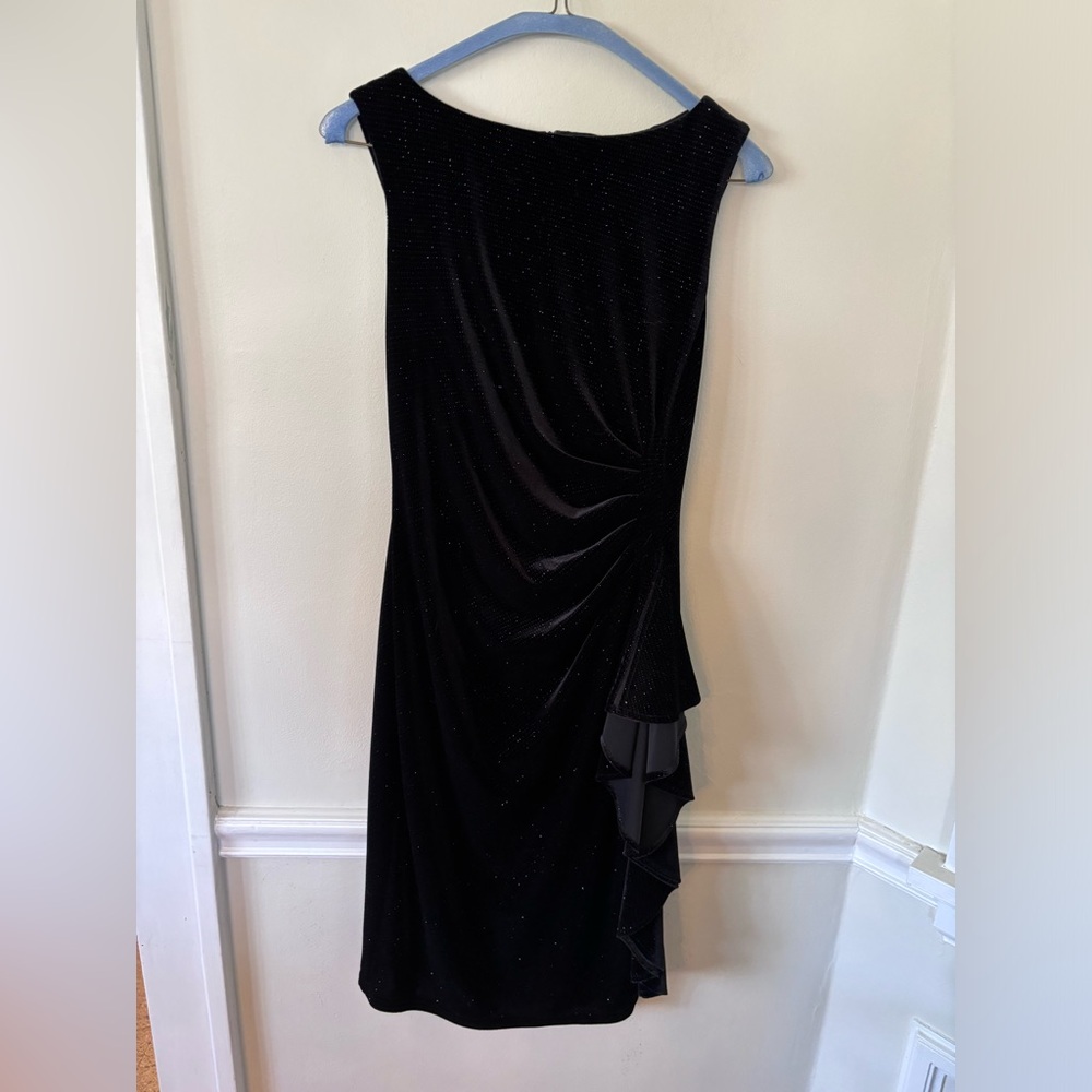 Gorgeous black shimmery velvet dress by Joseph Ribkoff